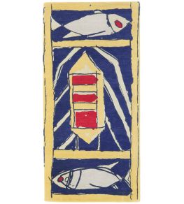Omega Fish by Omega Workshop Rug by CF Editions Multi Omega Fish by Omega Workshop Rug by CF Editions Multi