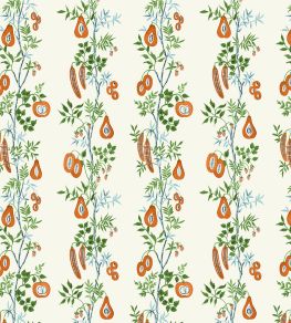 On The Vine Fabric by Scion Tangerine/Kelly Green On The Vine Fabric by Scion Tangerine/Kelly Green