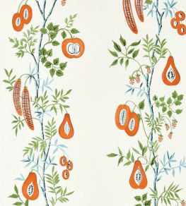 On The Vine Wallpaper by Scion Tangerine/Kelly Green On The Vine Wallpaper by Scion Tangerine/Kelly Green