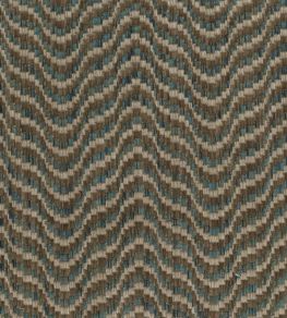 Ondoso Fabric by Nina Campbell Lagoon/Chocolate