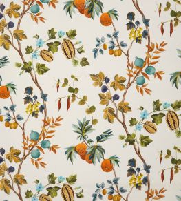 Orchard Linen Fabric by Osborne & Little Orange