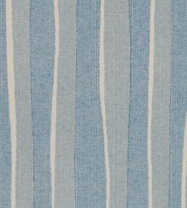 Orchard Stripe Fabric by Fermoie Sky Blue