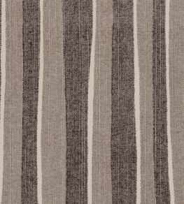 Orchard Stripe Fabric by Fermoie Brown Orchard Stripe Fabric by Fermoie Brown