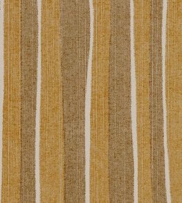 Orchard Stripe Fabric by Fermoie Mustard Orchard Stripe Fabric by Fermoie Mustard