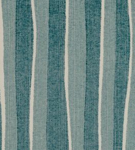 Orchard Stripe Fabric by Fermoie Ocean Blue Orchard Stripe Fabric by Fermoie Ocean Blue
