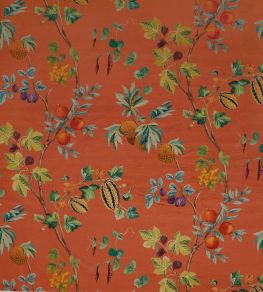 Orchard Velvet Fabric by Osborne & Little Red