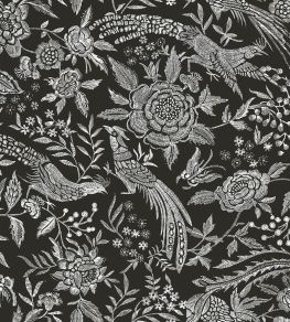Oriental Garden Ricamo Wallpaper by Missoni Black Oriental Garden Ricamo Wallpaper by Missoni Black
