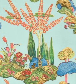 Orleans Wallpaper by Thibaut Turquoise Orleans Wallpaper by Thibaut Turquoise