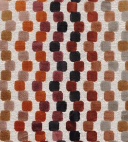 Orphisme Fabric by Casamance Bordeaux / Tangerine Orphisme Fabric by Casamance Bordeaux / Tangerine