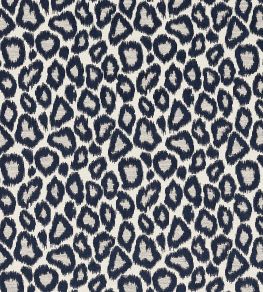 Ortega Fabric by Clarke & Clarke Ink