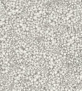 Ortensia Wallpaper by Cole & Son Black & White Ortensia Wallpaper by Cole & Son Black & White