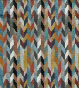 Felicia Fabric by Osborne & Little Orange/Blue Felicia Fabric by Osborne & Little Orange/Blue