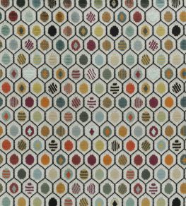 Pelangi Velvet Fabric by Osborne & Little Pink/Orange