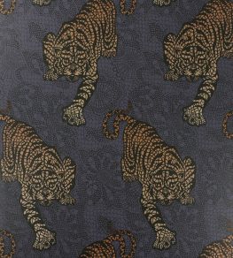 Tyger Tyger Wallpaper by Matthew Williamson Dark Violet, Metallic Rose Tyger Tyger Wallpaper by Matthew Williamson Dark Violet, Metallic Rose