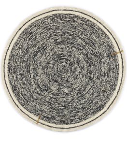 Oscar Rug by Elitis Black and white