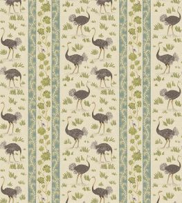 Ostrich Stripe Wallpaper by Josephine Munsey Cream and Green Ostrich Stripe Wallpaper by Josephine Munsey Cream and Green