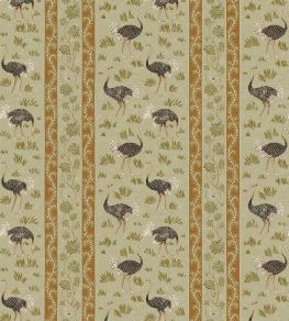 Ostrich Stripe Wallpaper by Josephine Munsey Olive and Orange Ostrich Stripe Wallpaper by Josephine Munsey Olive and Orange