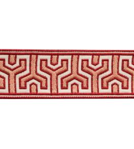 Otero Embroidered Border Trimming by Samuel & Sons Cactus Bloom Otero Embroidered Border Trimming by Samuel & Sons Cactus Bloom