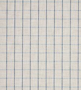 Otto Check Fabric by Jane Churchill Blue Otto Check Fabric by Jane Churchill Blue