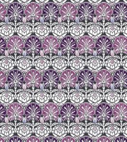 Ottoman Damask Fabric by William Yeoward Aubergine Ottoman Damask Fabric by William Yeoward Aubergine