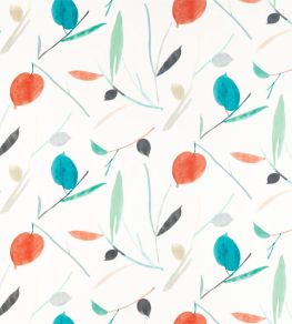 Oxalis Fabric by Scion Pimento / Marine Oxalis Fabric by Scion Pimento / Marine