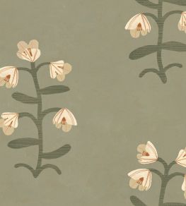 Pacific Blooming Wallpaper by Tres Tintas Green Pacific Blooming Wallpaper by Tres Tintas Green