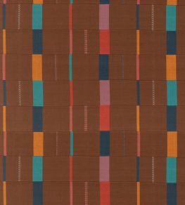 Paddock Stripe Fabric by Mulberry Home Espresso Paddock Stripe Fabric by Mulberry Home Espresso