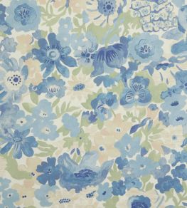 Painted Thorpe Wallpaper by Liberty Flax Flower Painted Thorpe Wallpaper by Liberty Flax Flower