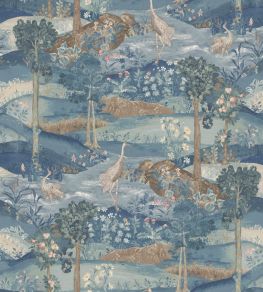 Palace Tapestry Wallpaper by GP & J Baker Royal Blue Palace Tapestry Wallpaper by GP & J Baker Royal Blue