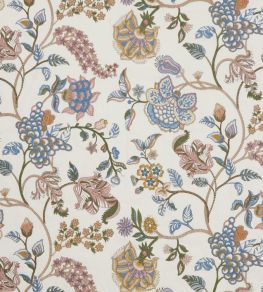 Palampore Embroidery Fabric by Liberty Lapis Palampore Embroidery Fabric by Liberty Lapis