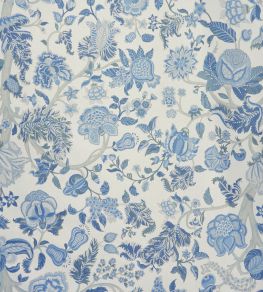Palampore Trail Wallpaper by Liberty Lapis Palampore Trail Wallpaper by Liberty Lapis