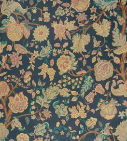 Palampore Trail Wallpaper by Liberty Pewter Blue Palampore Trail Wallpaper by Liberty Pewter Blue