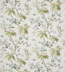 Palm Blossom Fabric by Colefax and Fowler Blue/Green Palm Blossom Fabric by Colefax and Fowler Blue/Green
