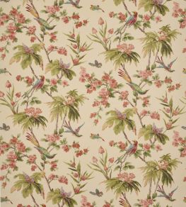 Palm Blossom Fabric by Colefax and Fowler Tomato/Olive Palm Blossom Fabric by Colefax and Fowler Tomato/Olive