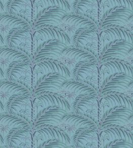 Palm House Wallpaper by Langelid Von Bromssen Evening Blue Palm House Wallpaper by Langelid Von Bromssen Evening Blue