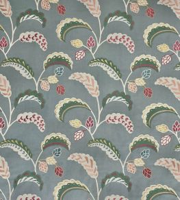 Palm Wave Fabric by Ian Sanderson Celestial