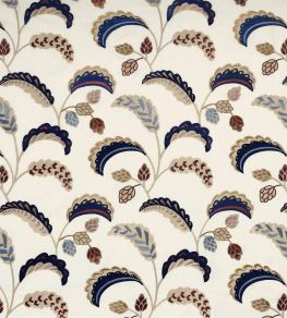 Palm Wave Fabric by Ian Sanderson Deep Sea