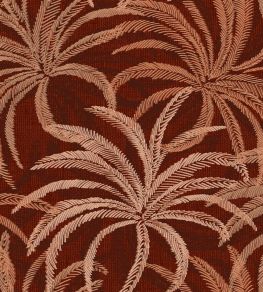 Palmetto Fabric by Arley House Carmine Palmetto Fabric by Arley House Carmine