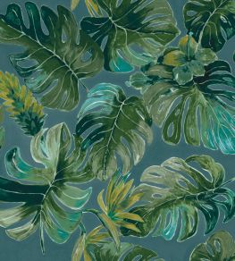 Panama Fabric by Arley House Aqua Panama Fabric by Arley House Aqua