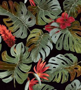 Panama Fabric by Arley House Jet Black Panama Fabric by Arley House Jet Black