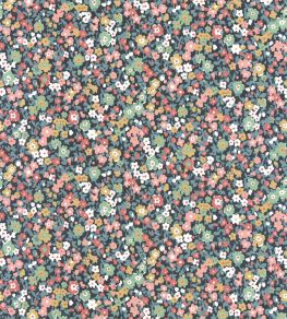 Pansy Wallpaper by Casadeco Bleu Nuit / Rose