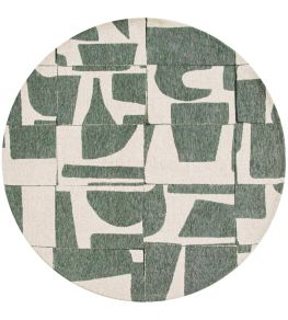 Papercut Round Rug by Louis De Poortere Sea Spray