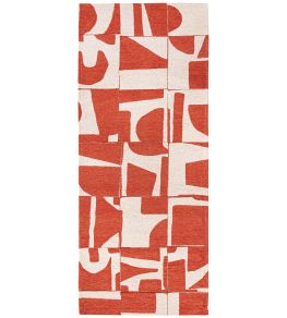 Papercut Runner Rug by Louis De Poortere Rust Papercut Runner Rug by Louis De Poortere Rust