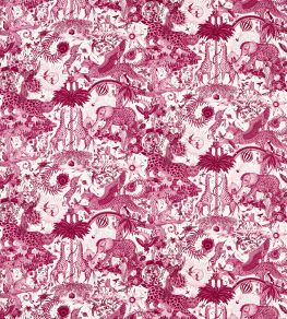 Paradise Lost Fabric by Clarke & Clarke Berry Paradise Lost Fabric by Clarke & Clarke Berry
