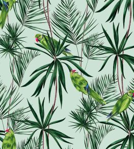 Paradise Wallpaper by Ohpopsi Duck Egg Paradise Wallpaper by Ohpopsi Duck Egg