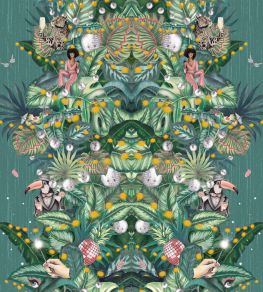 Paradise Party Wallpaper by Brand McKenzie Eucalyptus
