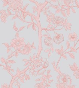 Paradise Tree Wallpaper by Cole & Son Pastel Blue & Soft Pink