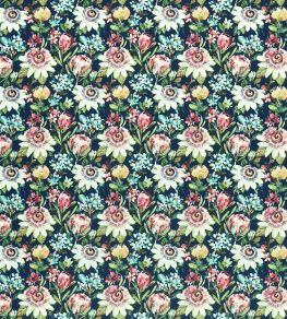 Paradise Velvet Fabric by Studio G Midnight