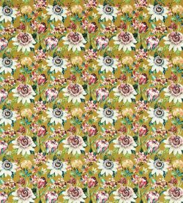 Paradise Velvet Fabric by Studio G Ochre