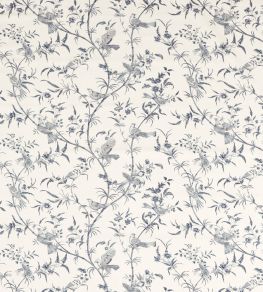 Paradise Woods Toile Fabric by Sanderson Woad